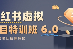 小红书虚拟项目特训课6.0,帮你从0到1打造稳定盈利的店铺,抓住流量红利
