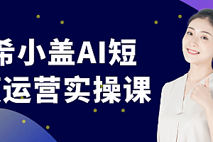 南希小盖AI短视频运营实操课