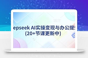 deepseek AI实操变现与办公提效(20+节课更新中)