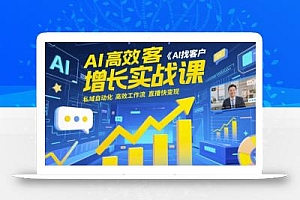 AI高效获客增长实战课,AI找客户 私域自动化 高效工作流 直播快变现