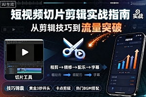 短视频切片剪辑实战指南,从剪辑技巧到流量突破
