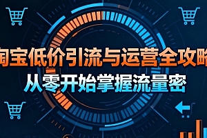 淘宝低价引流与运营全攻略,从零开始掌握流量密码