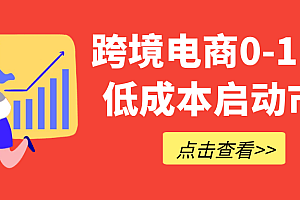 跨境电商0-1实战低成本启动市场