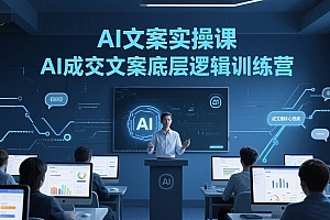 AI文案实操课,AI成交文案底层逻辑训练营