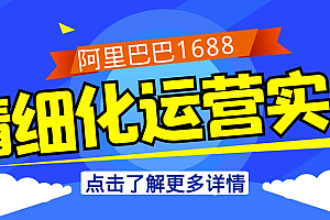 阿里巴巴1688精细化运营实战