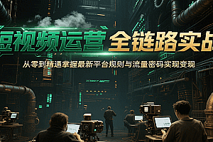 短视频运营全链路实战,从零到精通掌握最新平台规则与流量密码实现变现