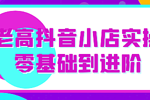 老高抖音小店实操零基础到进阶