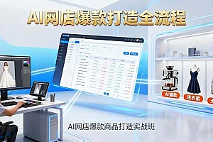 (16326期)AI网店爆款商品打造实战班:AI技术实现商品图智能处理,快速搭建AI网店