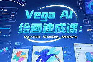 (15470期)Vega AI绘画速成课:快速上手流程,核心功能解析,作品高效产出
