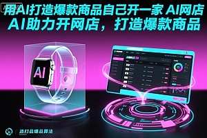用AI打造爆款商品自己开一家AI网店,AI助力开网店,打造爆款商品