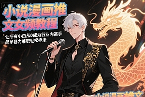 小说漫画推文女频教程,让所有小白从0成为行业内高手,简单暴力兼职轻松挣米