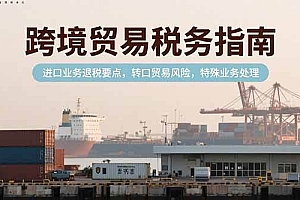 (15381期)跨境贸易税务指南,进口业务退税要点,转口贸易风险,特殊业务处理