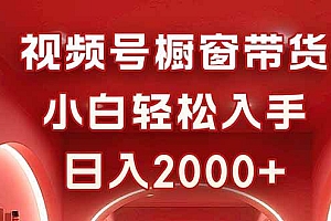 (16248期)视频号橱窗带货,小白轻松入手,日入2000+