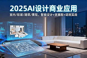 (16052期)2025AI设计商业应用:室内/软装/建筑/景观,智能设计+效果图+动画实战
