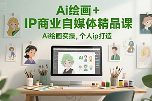 Ai绘画+IP商业自媒体精品课,Ai绘画实操,个人ip打造