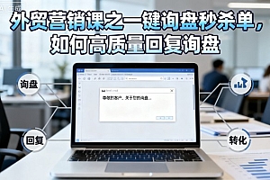 外贸营销课之一键询盘秒杀单,如何高质量回复询盘