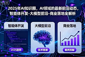 2025年AI知识圈,AI领域的最新前沿动态,智能体开发-大模型前沿-商业落地全解析