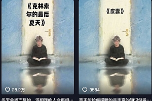 AI制作爆款书单,抖音42粉丝博主书单号制作拆解,单条视频28W赞