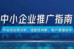 中小企业竞价推广指南,平台优劣势分析,适配性判断,账户管理协作