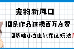 宠物粉暴利新风口0基础小白也能靠这套玩法月入过W