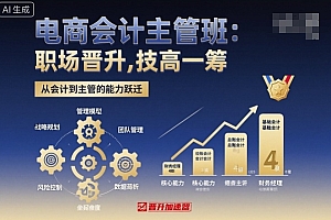 电商会计主管班,职场晋升,技高一筹