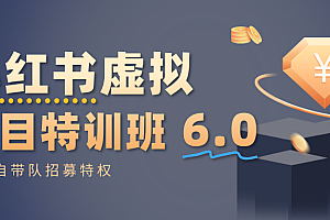 小红书虚拟项目特训班6.0 ,养号/选品/自动发货/爆款笔记(含40节视频课)