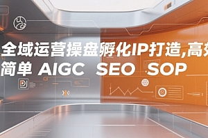 全域运营操盘孵化IP打造,高效 简单 AIGC SEO SOP