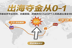 出海夺金从0-1:零基础学平台规则、文案剪辑,附案例与ChatGPT工具跑通出海全流程