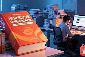 (15317期)淘宝无货源电商进阶指南,包含新人课、进阶课,配套资料,蓝海选品等