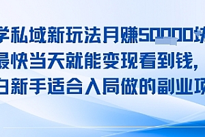 玄学私域新玩法月入1W+,最快当天就能变现看到米,小白新手适合入局做的副业项目