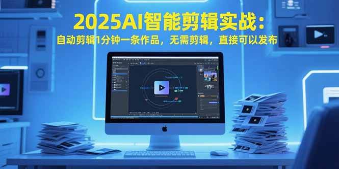 （15504期）2025AI智能剪辑实战：自动剪辑1分钟一条作品，无需剪辑，直接可以发布