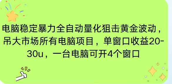 (16737期)电脑EA策略挂机项目单窗口收益20-30u,单电脑可挂5-10个窗口收益稳健4位数 (16737期)电脑EA策略挂机项目单窗口收益20-30u,单电脑可挂5-10个窗口收益稳健4位数