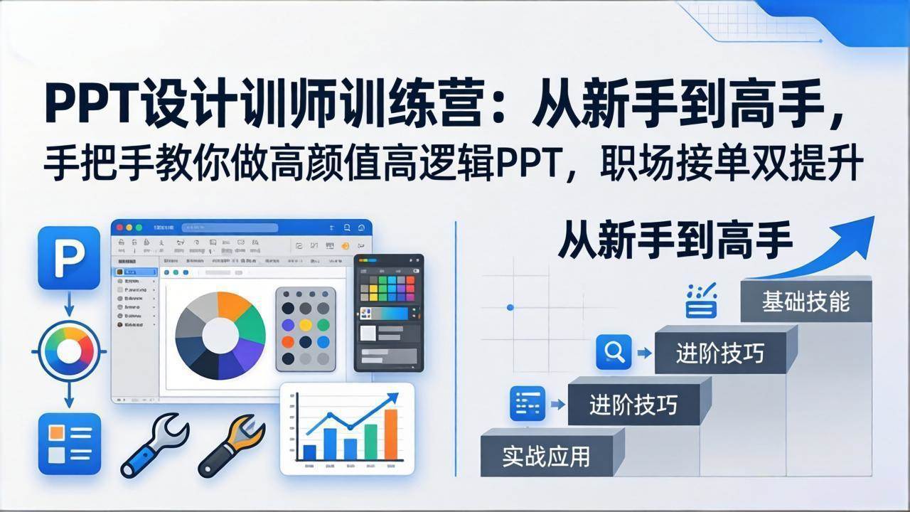 (17886期)PPT设计训师训练营:从新手到高手,手把手教你做高颜值高逻辑PPT,职场接单双提升 (17886期)PPT设计训师训练营:从新手到高手,手把手教你做高颜值高逻辑PPT,职场接单双提升
