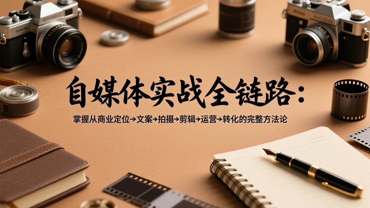 (17586期)自媒体实战全链路:掌握从商业定位→文案→拍摄→剪辑→运营→转化的完整方法论 (17586期)自媒体实战全链路:掌握从商业定位→文案→拍摄→剪辑→运营→转化的完整方法论