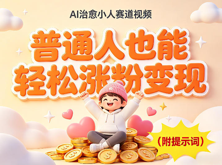 AI治愈小人赛道视频，普通人也能轻松涨粉变现，实操教学（附完整提示词）
