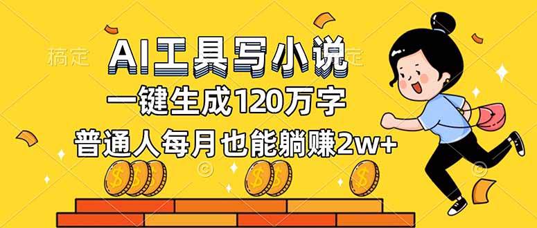 (16845期)AI工具写小说,一键生成120万字,普通人每月也能躺赚2w+ (16845期)AI工具写小说,一键生成120万字,普通人每月也能躺赚2w+