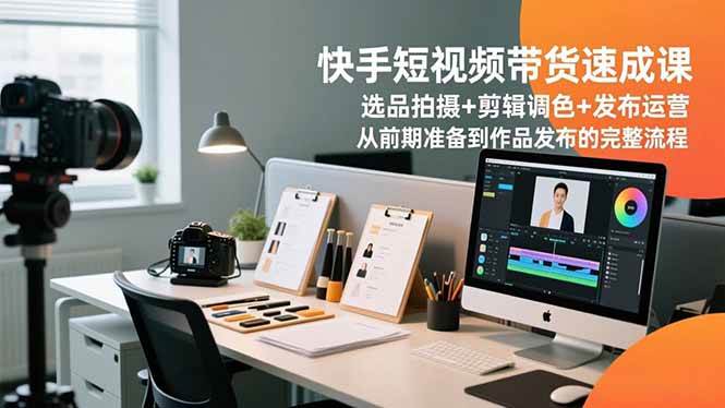 (16752期)快手短视频带货速成课,选品拍摄+剪辑调色+发布运营,从前期准备到作品发布的完整流程 (16752期)快手短视频带货速成课,选品拍摄+剪辑调色+发布运营,从前期准备到作品发布的完整流程
